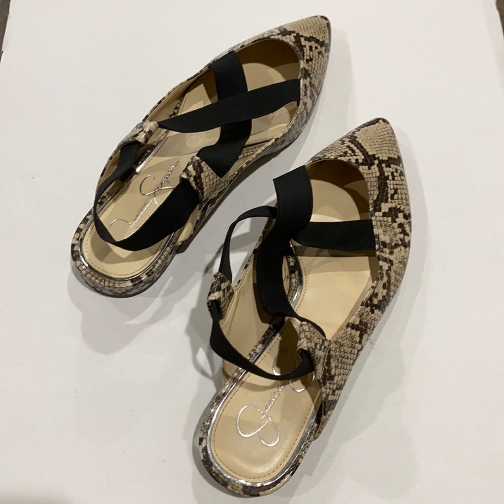 Jessica Simpson Python Print Flats Size Size 9.5 - image 2